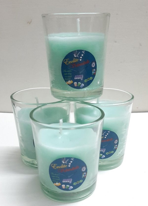 Evolite Votive  Scented Glass Candles Pack of 2 (Lemongrass)